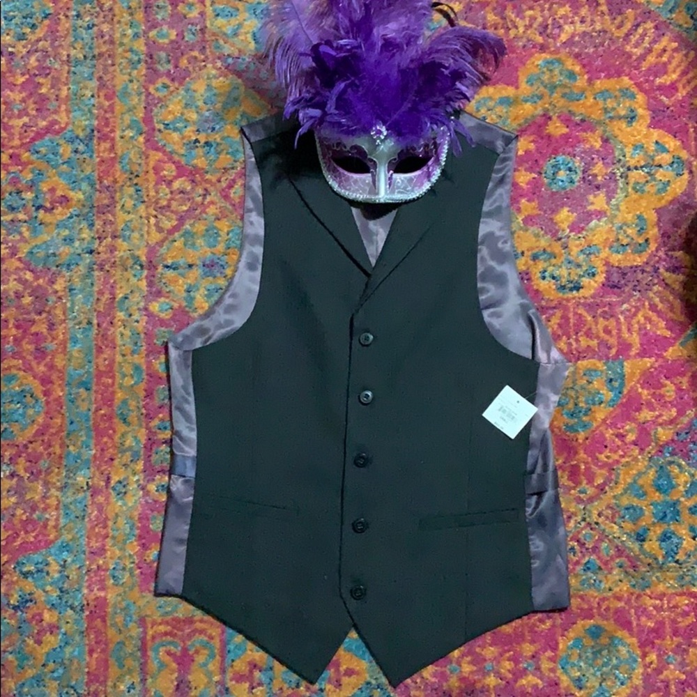 JC Penny Purple and Black Cool Vest